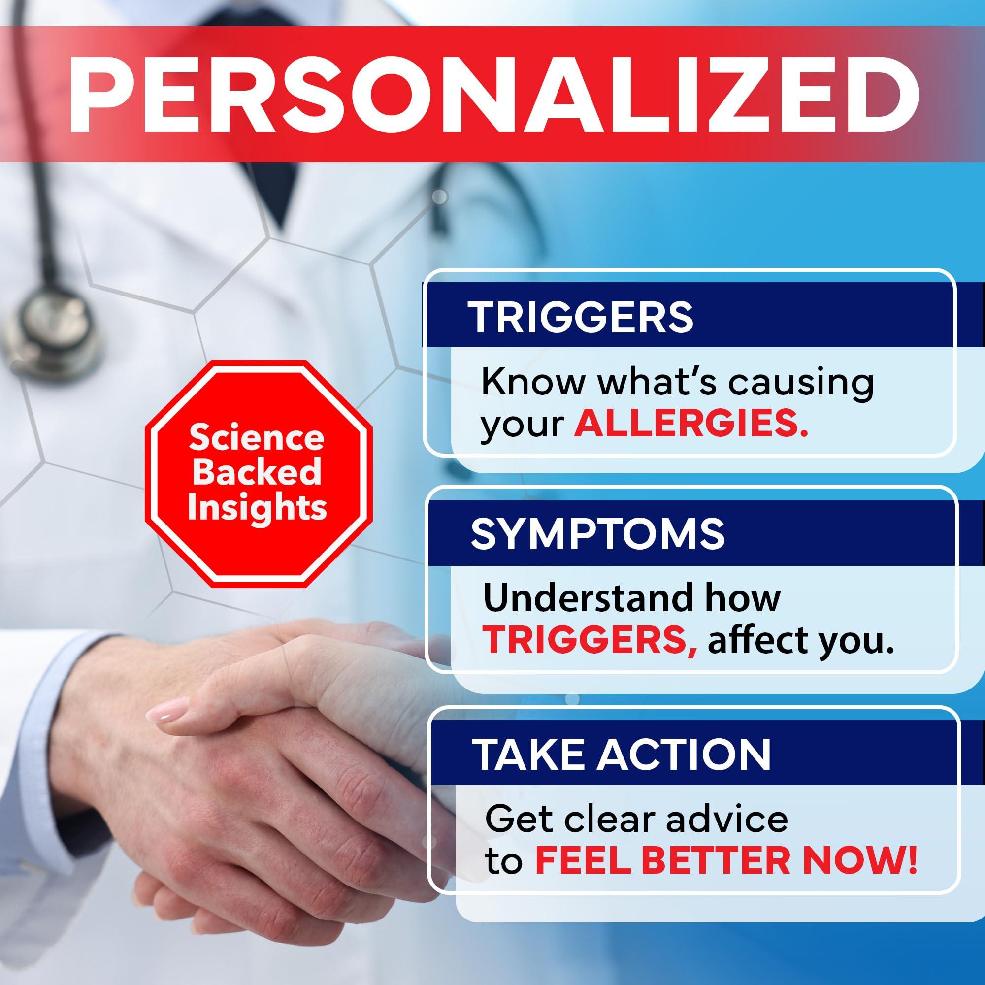 Better Life Science Comprehensive at-Home Food and Environmental Allergy Test Kit with 295 Triggers for Adults and Kids, Easy and Pain-Free Testing for Accurate Results