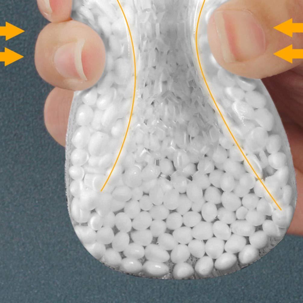 EXCEART Exceart 1 Pair Half Insoles Silicone Insole Shoe Lift Inserts Heels Lift Inserts Height Lift Pad Elevator Insoles Wooden Dustpan and Brush Half Pad High Heel Pink Men and Women