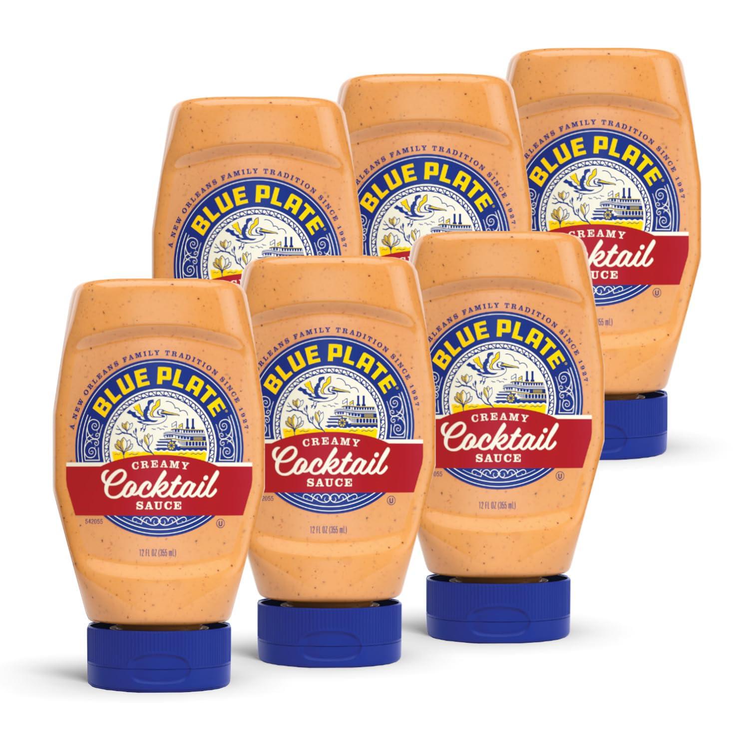 Blue Plate Blue Plate Mayonnaise Creamy Cocktail Sauce, 12 Fl Oz Squeeze Bottle (Pack of 6)