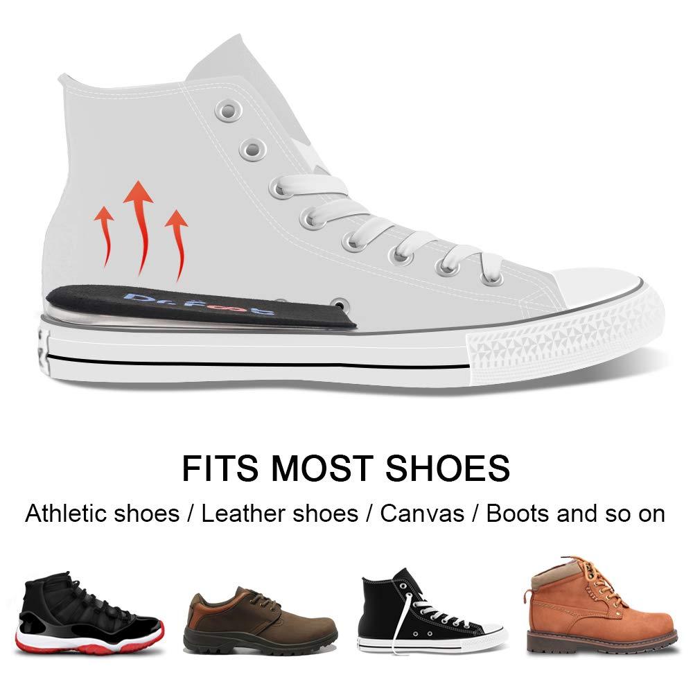 Dr.Foot Dr.Foot Adjustable Orthopedic Heel Lift Inserts, Height Increase Insole for Leg Length Discrepancies, Heel Spurs, Heel Pain, Sports Injuries, and Achilles tendonitis (Black, 2 Layers)