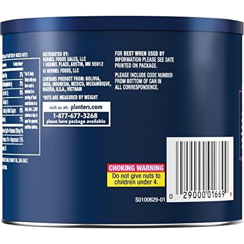 Planters PLANTERS Lightly Salted Mix Nuts, Party Snacks, Plant-Based Protein, 10 Oz Canister (Pack of 4)