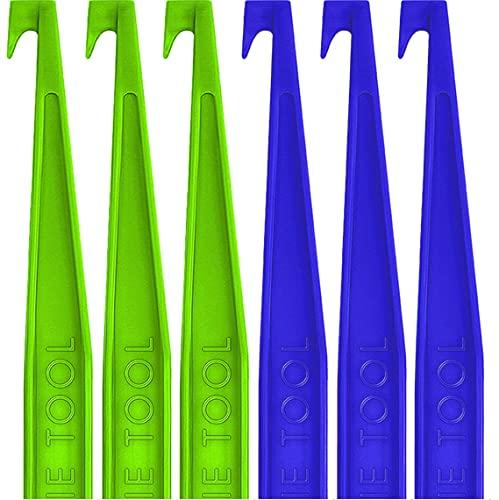 Outie Tool Outie Tool | Clear Aligner Invisible Braces Removal Tool | Patented Design | 60 Individually Wrapped Neon Green and Sky Blue
