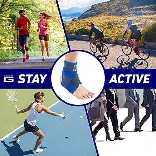 Neo-G Neo-G Ankle Brace with Figure of 8 Strap Neoprene Ankle Brace for Ligament Damage, Arthritis, for Sprained Ankle, Weak Ankles Class 1 Medical Device - One Size