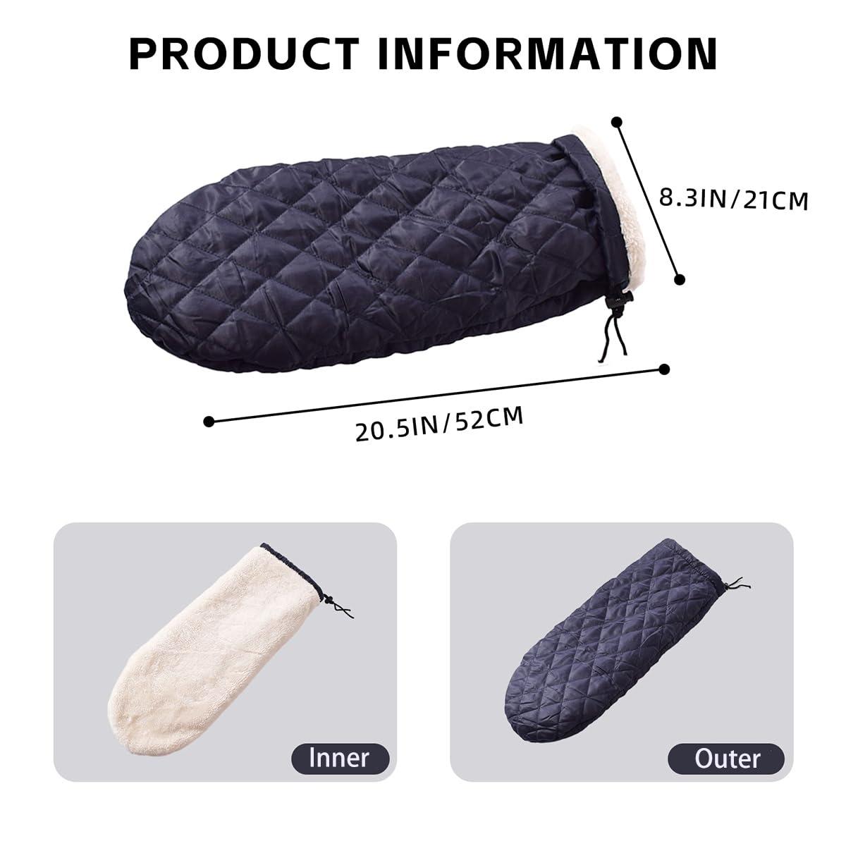 CRAZY ROSA CRAZY ROSA Arm Cast Cover Warm Hand Cast Cover, Thick Fleece Elbow Fracture Plaster Protector for Cold Weather (2)