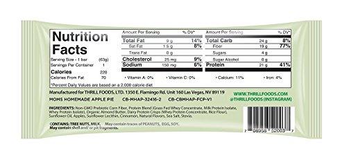 Thrill Foods Thrill Bar, 21g Protein, Grass-Fed Whey, Organic