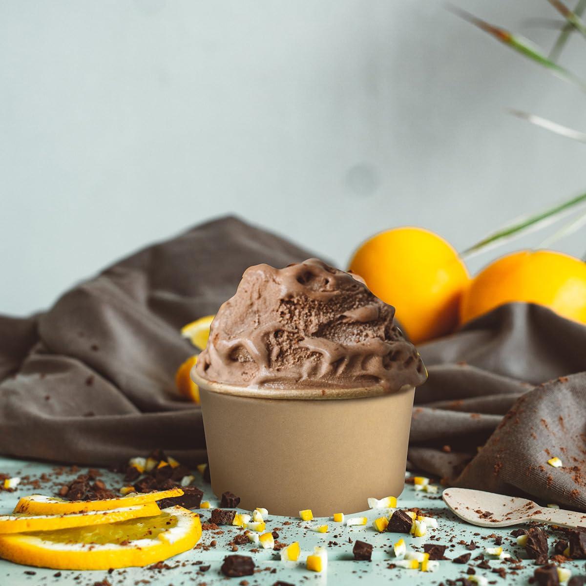 bloomoon bloomoon 12 oz Paper Ice Cream Cup 90 Pack, Leak Proof Wide Round 12 oz Paper Ice Cream Bowl for Dessert Snack Frozen Yogurt