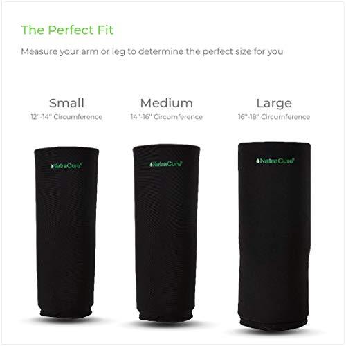 NatraCure FlexiKold Large Gel Ice Pack and NatraCure Gel Cold Sleeve Wrap - Size: Medium