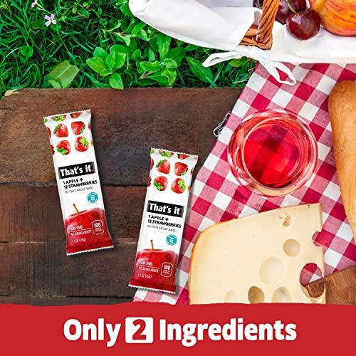 That's it. That's it. Variety Pack 100% Natural Real Fruit Bar, Best High Fiber Vegan, Gluten Free Healthy Snack, Paleo for Children & Adults, Non GMO No Added Sugar, No Preservatives Energy Food (12 Pack)