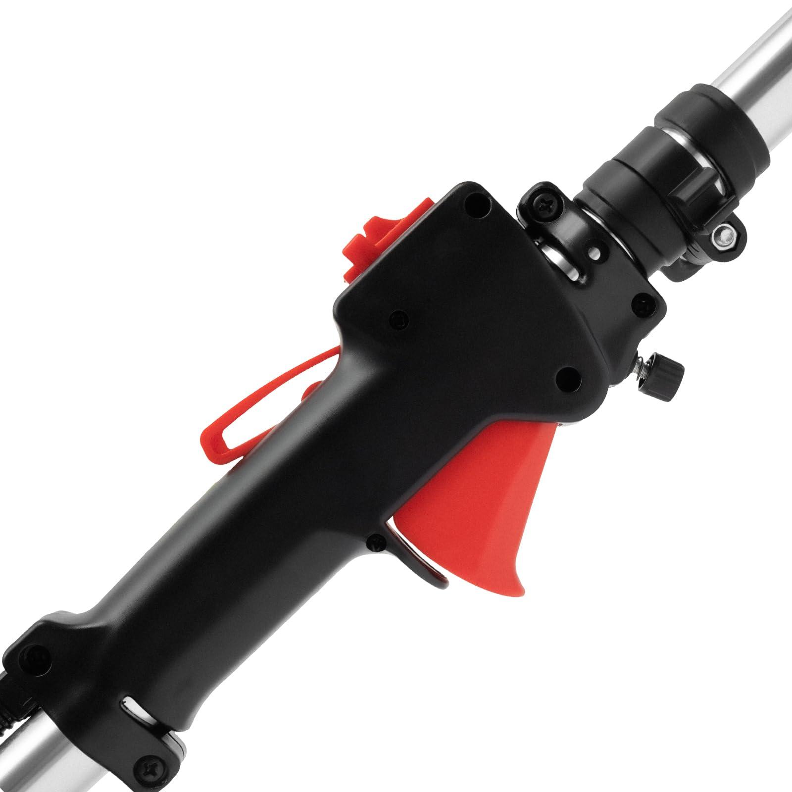 HuaShuani HuaShuani Artificial Grass Brush Electric Broom, Hand-Held Gas Sweeper 52cc 2.3 HP, Portable Nylon Brush Sweeper 2 Stroke 1700W, Gasoline Powered Cleaning Tools for Sweeping The Driveway Lawn