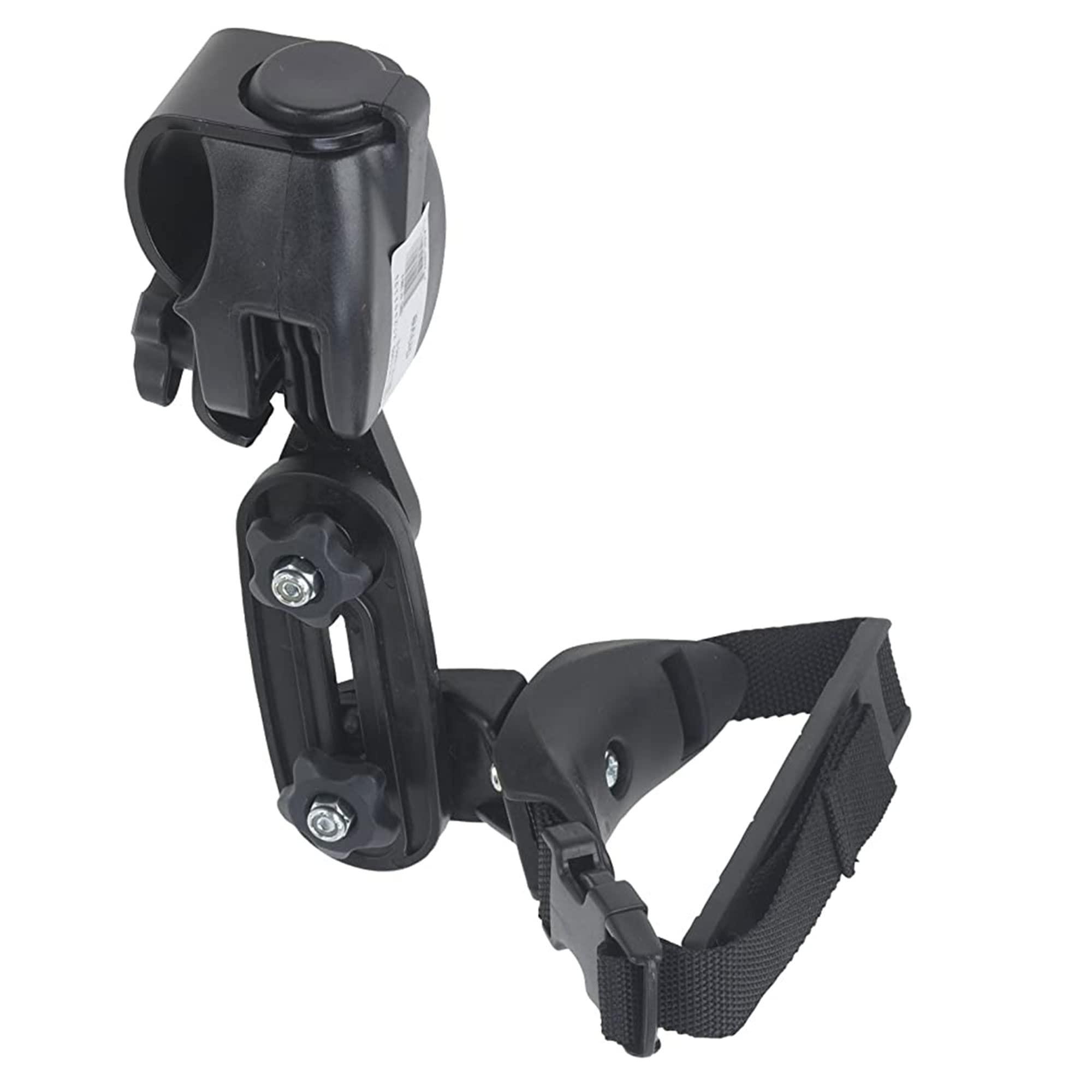 Drive Medical Drive Medical Trekker Gait Trainer Large Adjustable Height Thigh Prompts Pair for Kids or Adults, 20 Inch Leg Circumference, Black