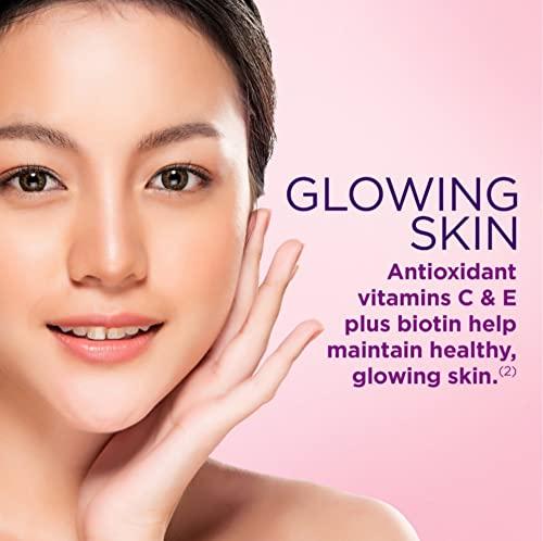 Nature's Bounty Nature's Bounty Optimal Solutions, Hair, Skin & Nails Gummies with Biotin 2500 mcg per Serving, Health & Beauty, Strawberry Flavored - 180 Count