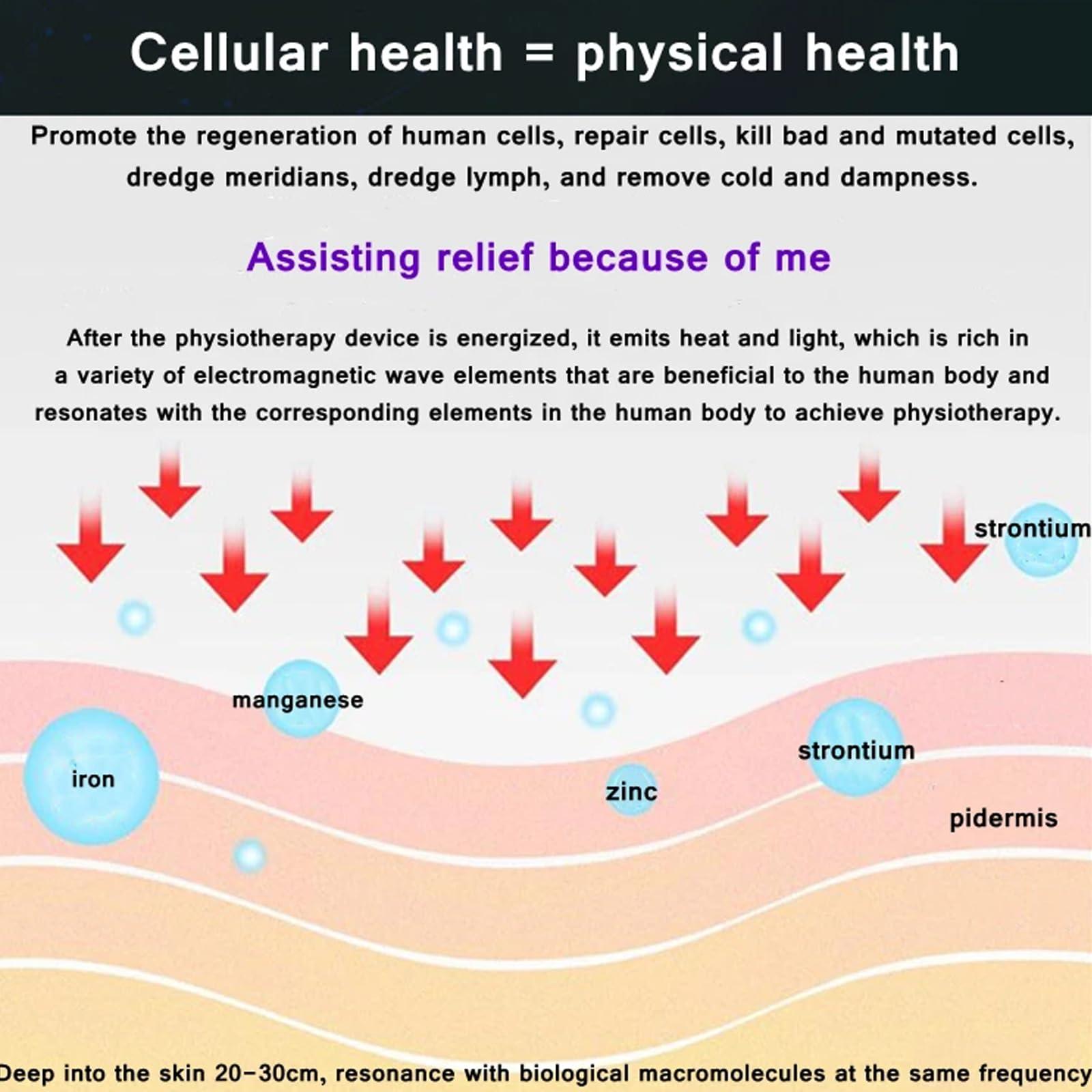 PODEC Terahertz Physiotherapy Device, Thz Blower Wand with Rotary Switch Design, 3 Levels of Wind Adjustment, Dredge The Meridians, Relieves Body Pain, for Home Spa Salon