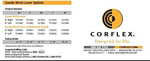 Corflex Corflex Lace Up Wrist Brace with Thumb Support-M-Right - Black