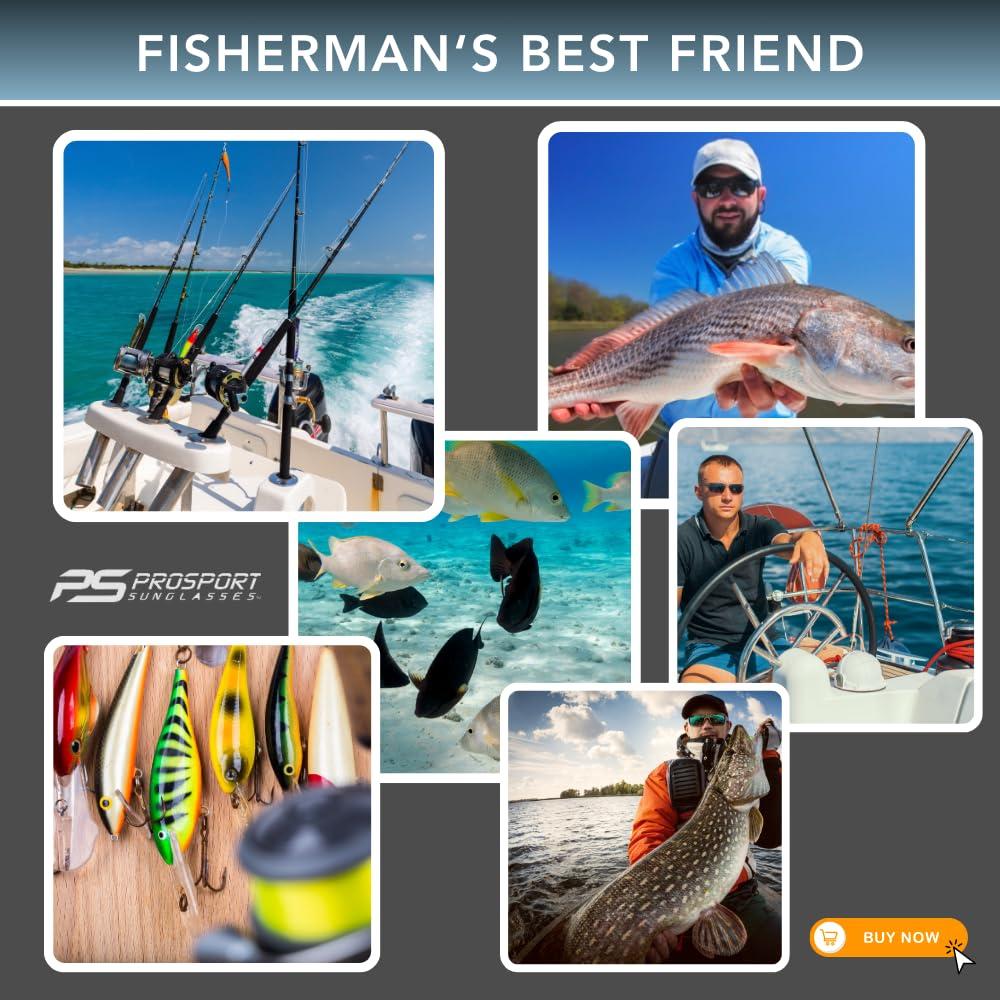 proSPORT proSPORT 2 Pairs Polarized Bifocal Reading Sunglasses Fishing Grey & Brown Lens Side Shields Wrap 2.50 25 1.50 1.75 2.00 2.25