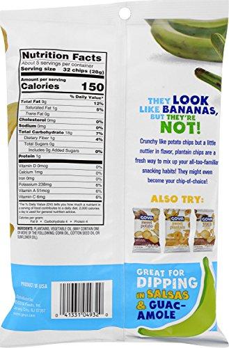 Goya Goya Foods Plantain Chips with No Salt, 5 Ounce (Pack of 12)