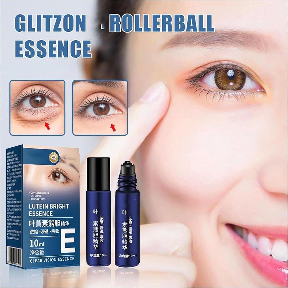 EPARNA EPARNA Glitzon Lutein Rollerball Essence for Digital Eye Strain Defense, Glitzon Eye Care Essence, Lutein Bright Essence, Effectively Relieves, Fatigue, Dry, Itchy and Blurred Eyes (3Pcs)