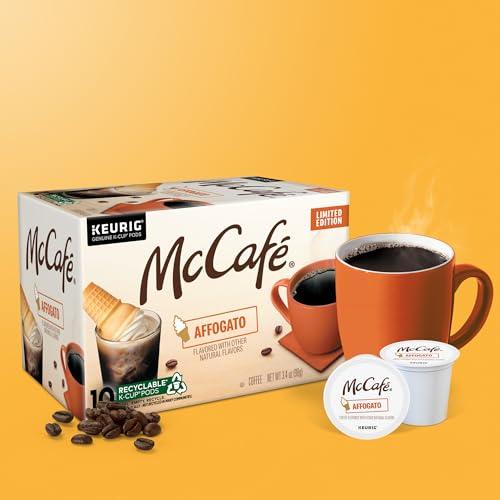 McCafe McCafe Affogato, Single Serve Keurig K-Cup Pods, Flavored Coffee, Limited Edition, 60-Count Box (6 Packs of 10)
