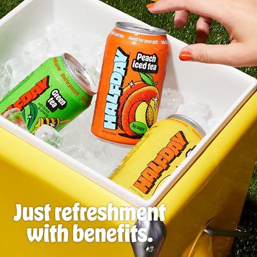Halfday Halfday Prebiotic Lemon Iced Tea, 12 Fl Oz Can