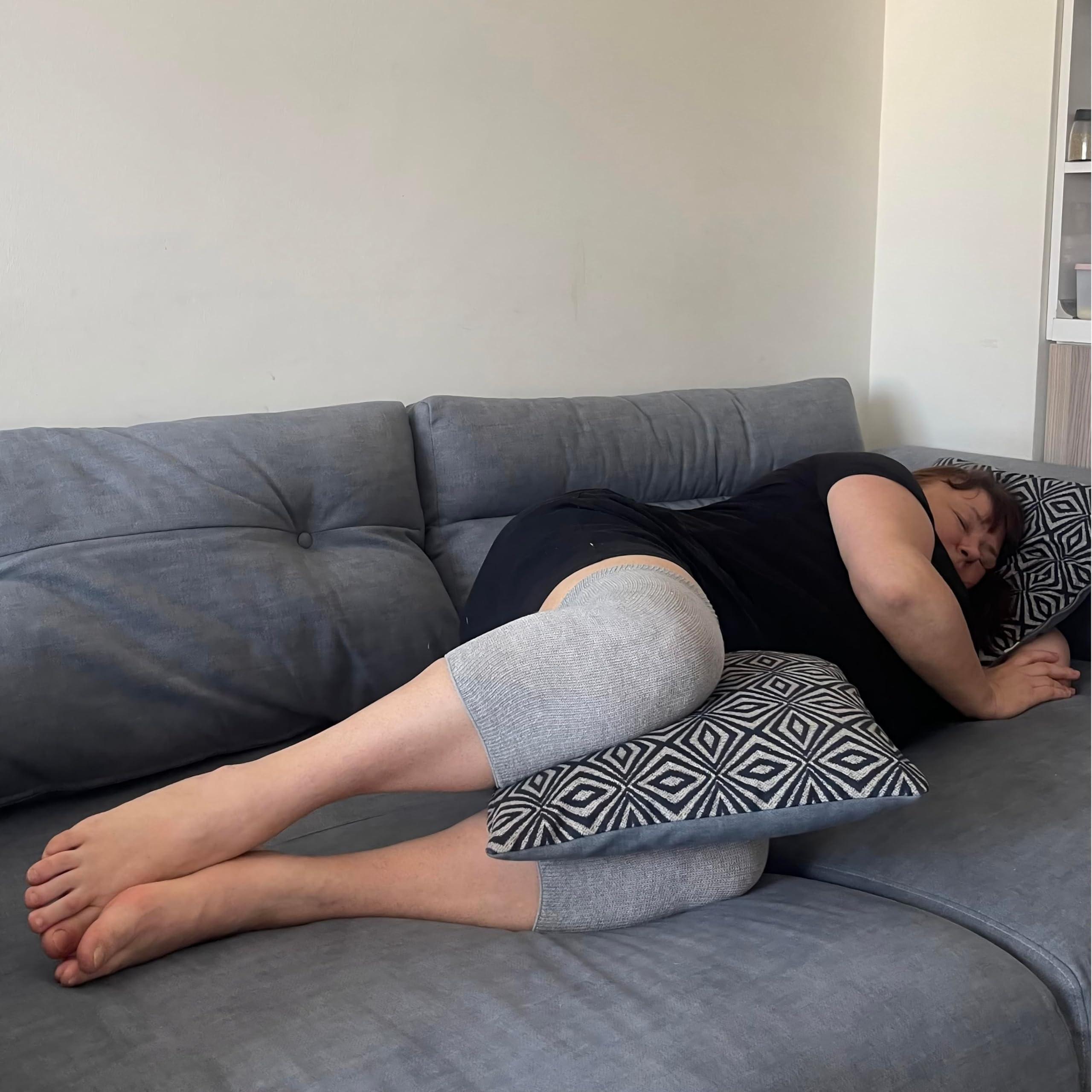 SENIOR ICARE SENIOR ICARE Elastic Cotton Knee Warmers, Knee Sleeves for Men and Women - Circulation Support and Joint Pain Relief, Arthritis Aid, One Pair, Made in Japan