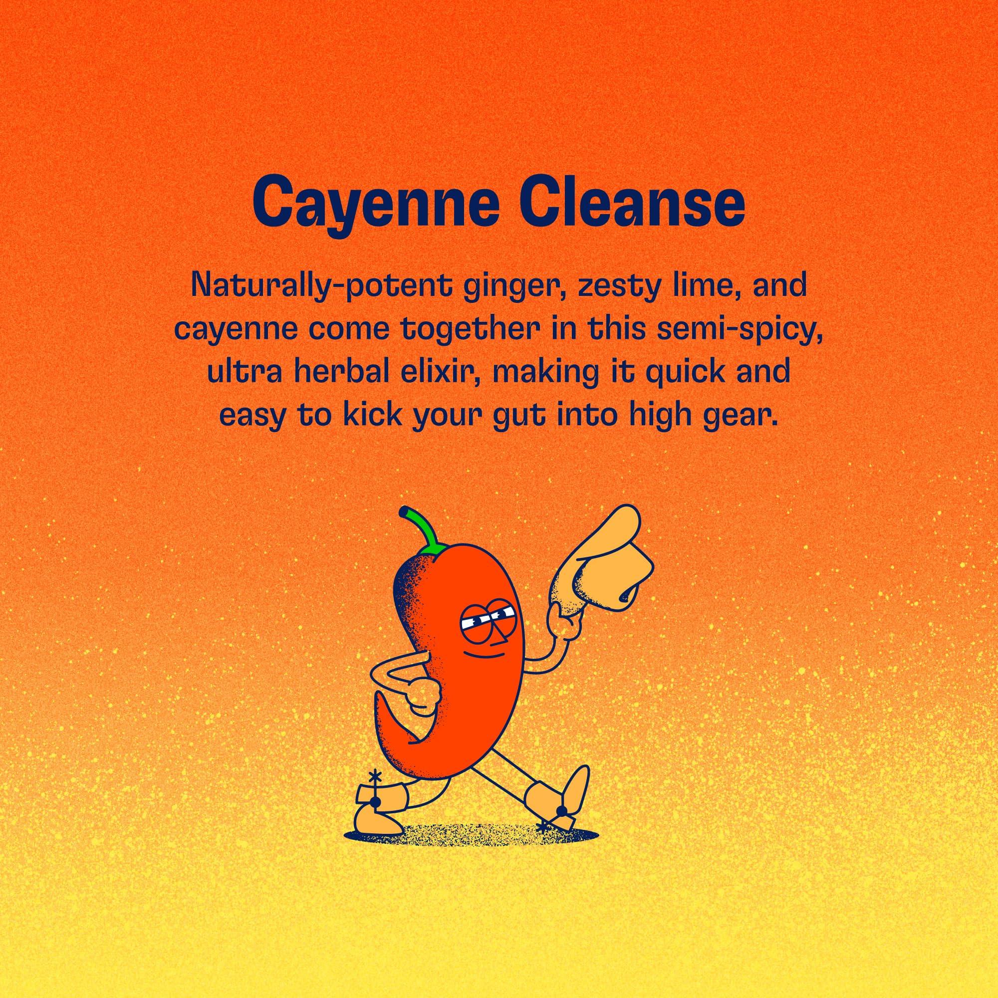 Health-Ade Health-Ade Kombucha Tea Organic Drink, Fermented Tea with Living Probiotics, Detoxifying Acids, Supports Gut Health, Non-GMO, Vegan, Gluten Free, 12 Pack (16 Fl Oz Bottles), Cayenne Cleanse