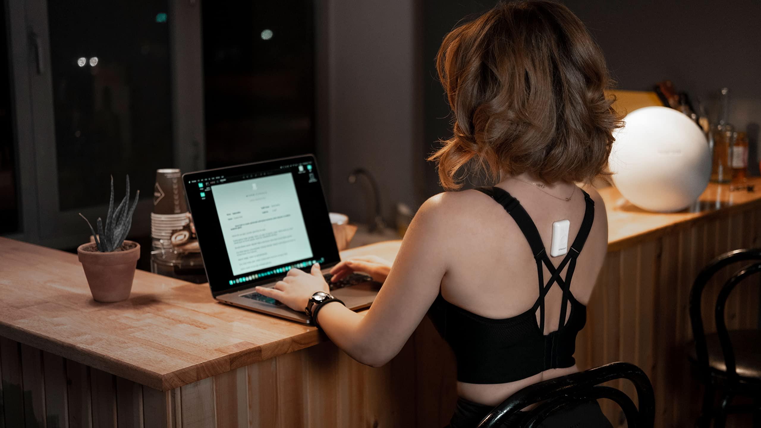 Kodgem Straight Kodgem Straight Posture Corrector Trainer for Women & Men - 2023 Updated Intelligent Posture Trainer - Upper Back Brace Smart Straightener Office Work Support - Shoulder & Back Posture Corrector Device