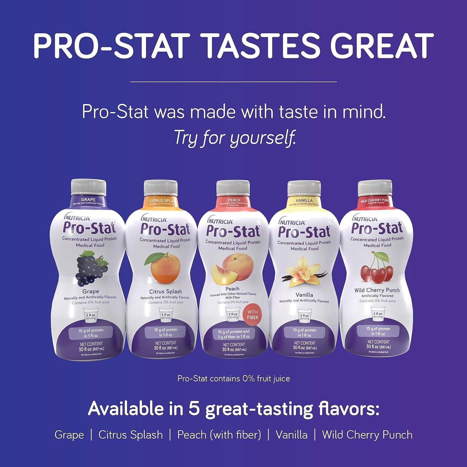 Pro-Stat Pro-Stat Concentrated Liquid Protein Medical Food - Wild Cherry Punch, 30 Fl Oz Bottle (Case of 6)