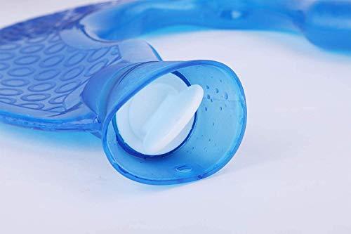 du hui U-Shaped PVC Hot Water Bottle, Neck & Shoulder Hot Water Bottles, Neck Pain Relief Random Bag, Winter Neck Hand Warmer Bag (Color : Blue)