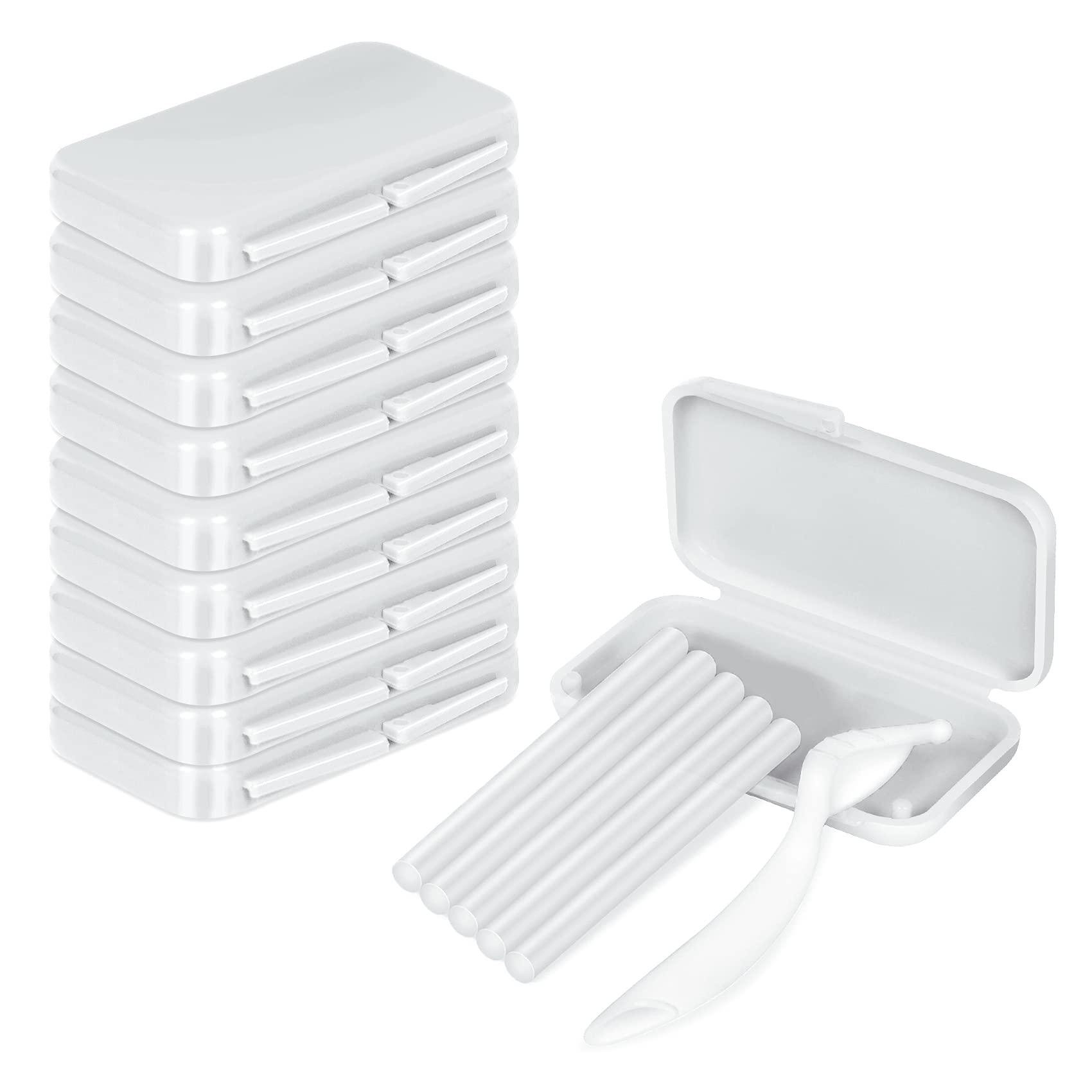 Annhua Annhua Orthodontist Braces Wax Ortho Dots 10 Pack for Aligners, Braces Wearer, Brackets, Invisible-lingers, Dental Orthodontic Wax Strips White - Unscented & Flavorless