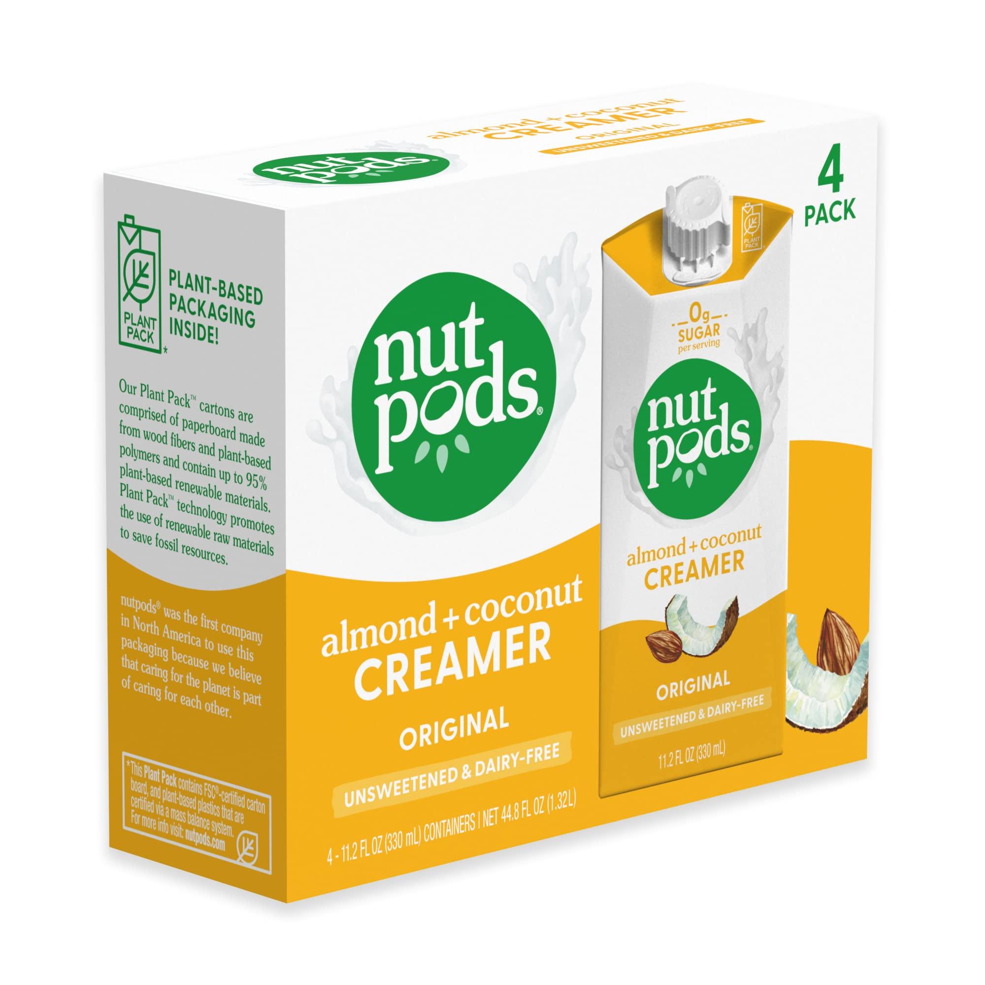 nutpods nutpods Non Dairy Coffee Creamer Bundle: a 4 pack of our Original creamer and a 4 pack of our Hazelnut creamer.