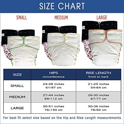 Ecoable Adult Nighttime Diaper Set - Day or Night Incontinence Protective Briefs for Special Needs Teens, Men and Women (Medium, White)