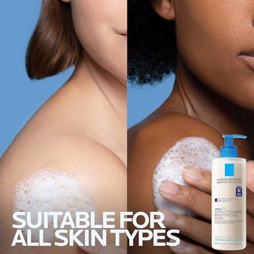 La Roche-Posay La Roche-Posay Lipikar AP+ Gentle Foaming Moisturizing Wash, Shea Butter + Niacinamide + Glycerin, Moisturizing Body Wash For Dry Skin, National Eczema Association Accepted, Soap Free
