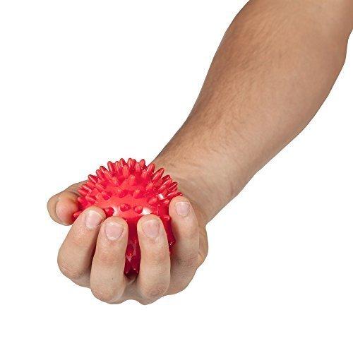 Master of Muscle Massage Ball - Spiky for Deep Tissue Back Massage, Foot Massager, Plantar Fasciitis & All Over Body Deep Tissue Muscle Therapy - Your Compact Muscle Roller