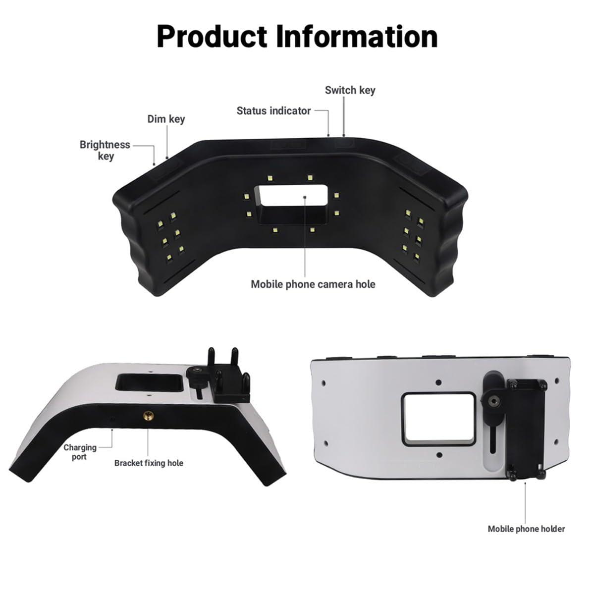 Ririfs Dental Photography Oral Filling Lamp for Dentistry Orthodontic Treatment Colorimetric Photo
