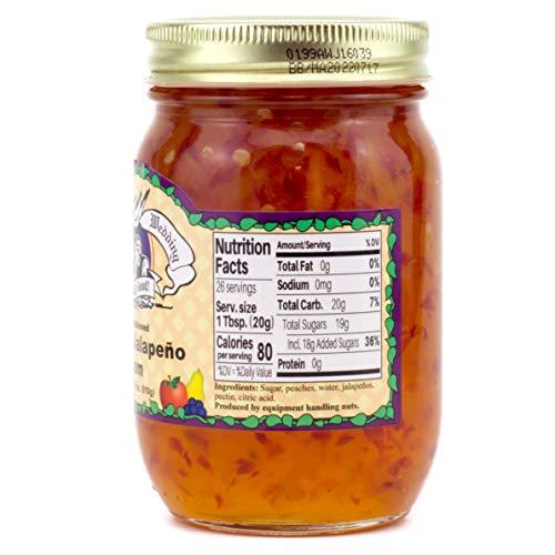 Amish Wedding Amish Wedding Peach Jalapeno Jam 18oz (Pack of 2)