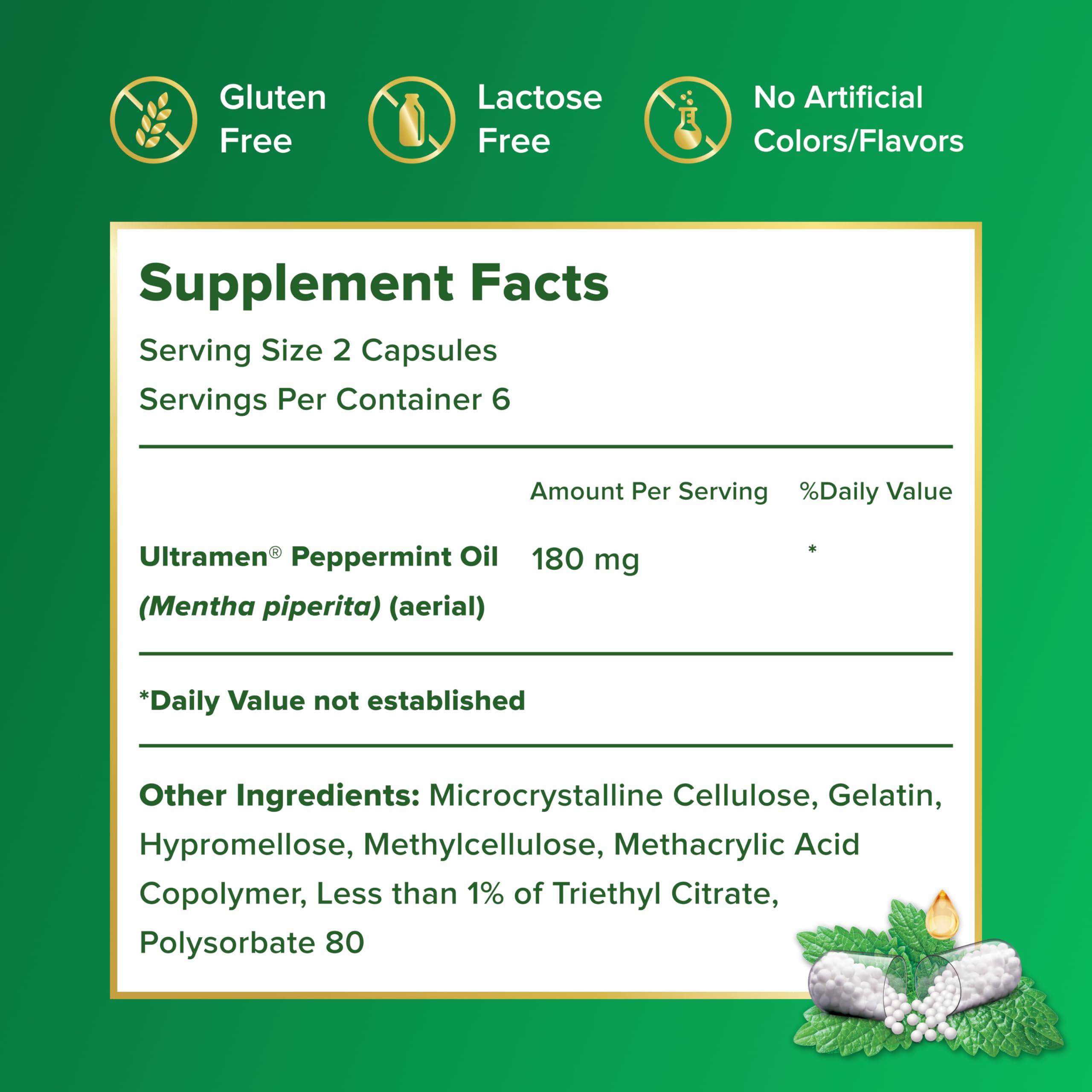 IBgard IBgard Gut Health Supplement, Peppermint Oil Capsules for Abdominal Comfort, 12 Capsules (Packaging May Vary)