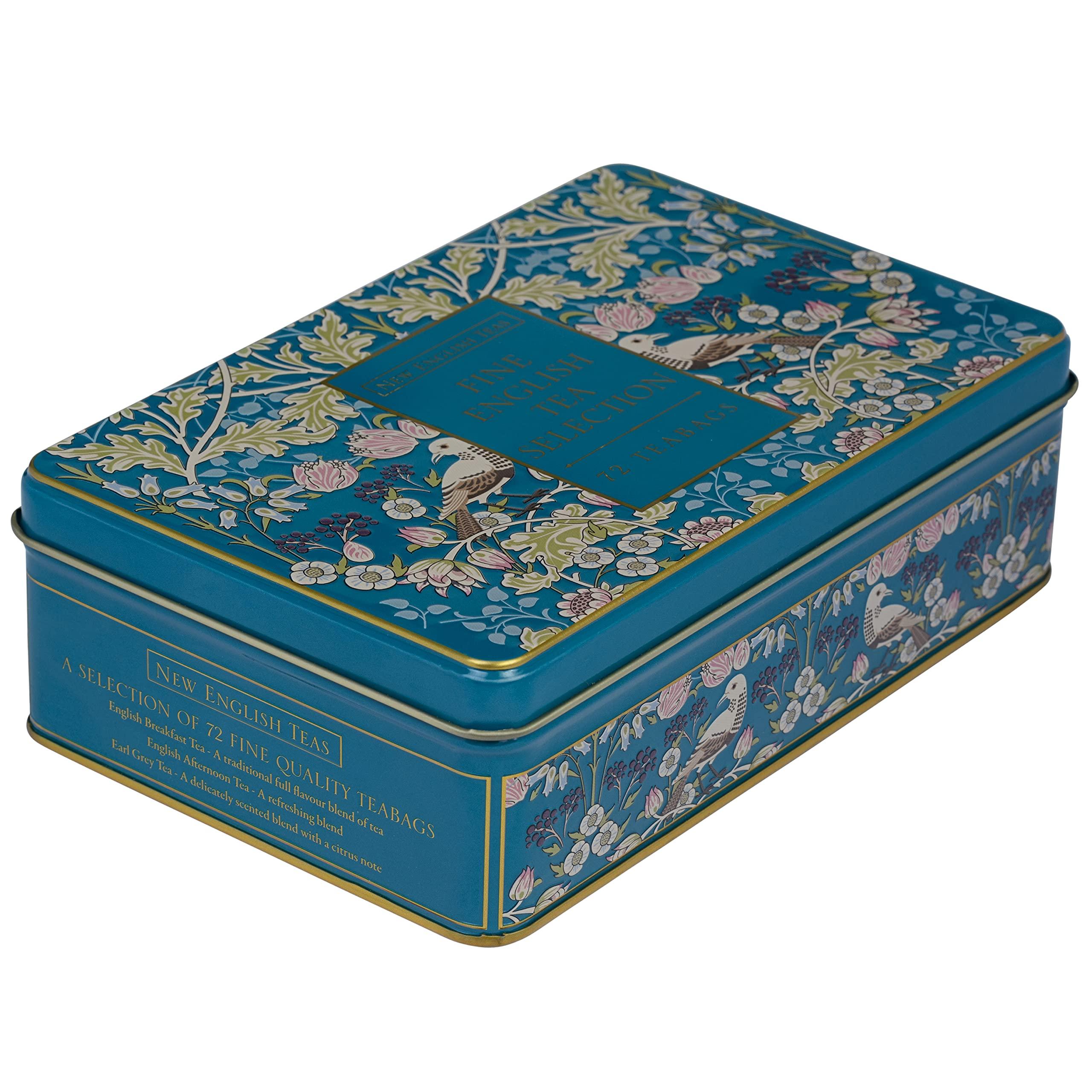 New English Teas New English Teas Song Thrush & Berries Tea Tin with 72 Assorted English Teabags
