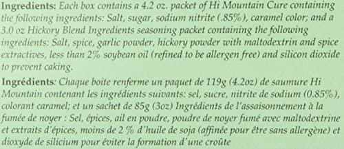 Hi Mountain Hi Mountain Jerky Seasoning and Cure Kit | HICKORY BLEND | Create Savory Homemade Beef Jerky | Great for Beef, Deer, Elk, & Venison | Mix will Season up to 15lbs. of Meat (1 Box)