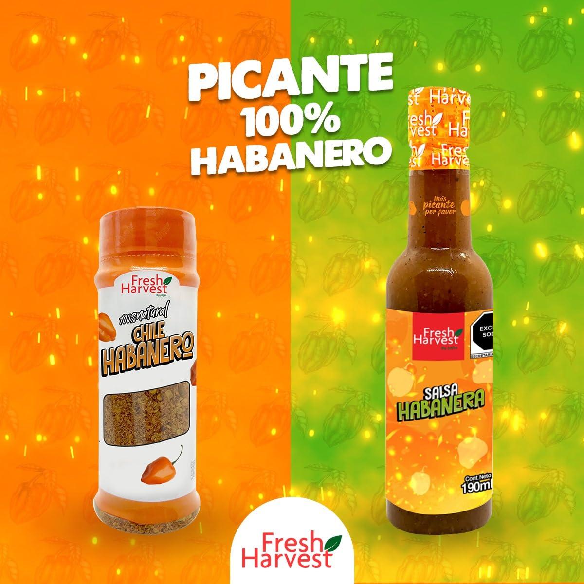 Fresh Harvest By Pafsa Ground Habanero Chile 1 lb (500g) | Mexican Hot Chile | Fresh Harvest