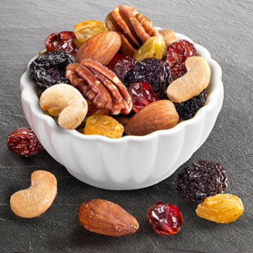 A Gift Inside A Gift Inside Classic Fresh Fruit Basket Gift with Crackers, Cheese and Nuts for Holiday, Thank You, Birthday, Get Well, Anniversary, Corporate