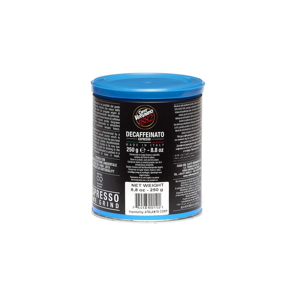 Caffe Vergnano Caffe Vergnano Decaf Espresso Roast - 8.8 oz. - 250g Can