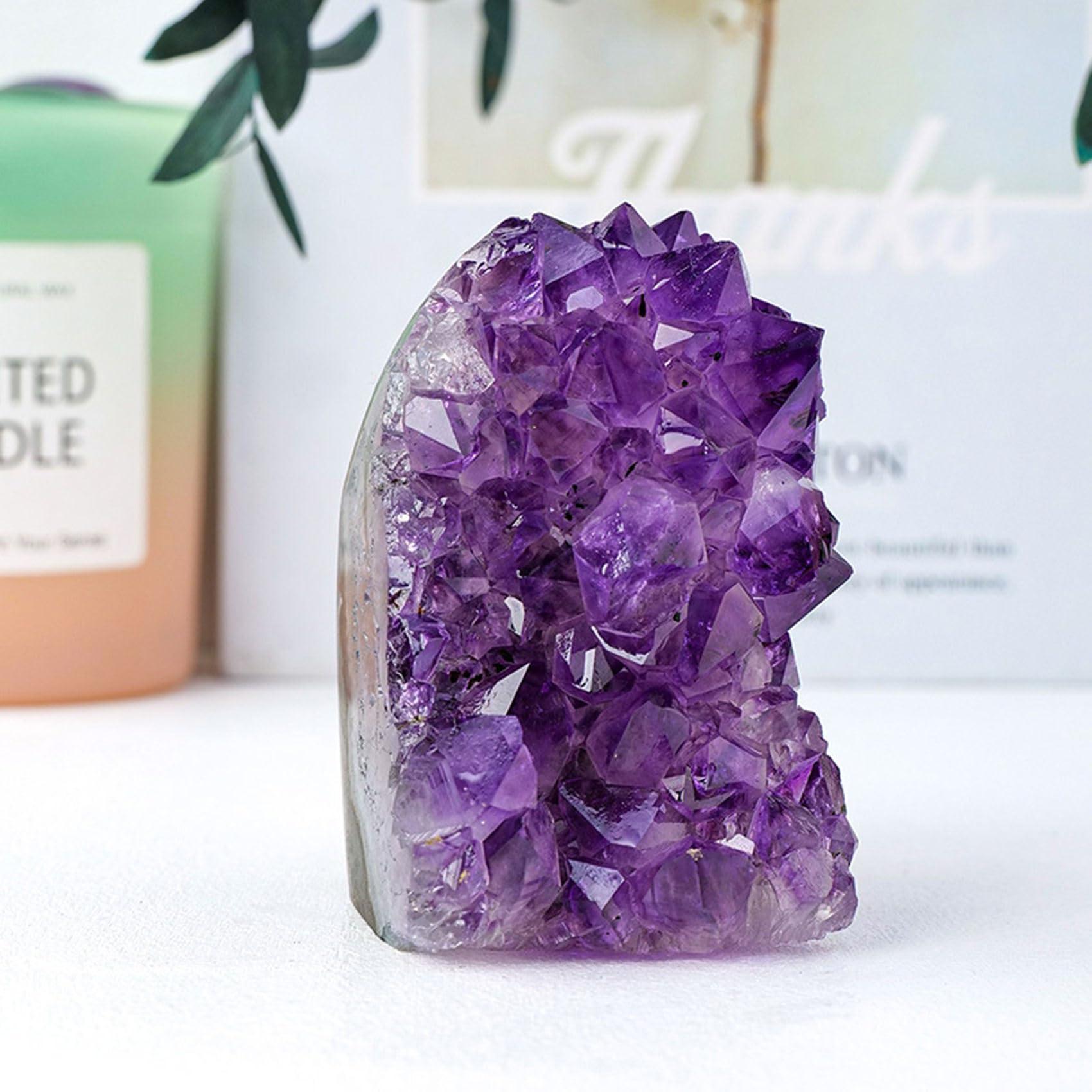 HIBCIGA Amethyst Cluster Crystal Quartz Amethyst Rock Raw Stone Purple Crystals Amethyst Geode Healing Crystals 5-6LB