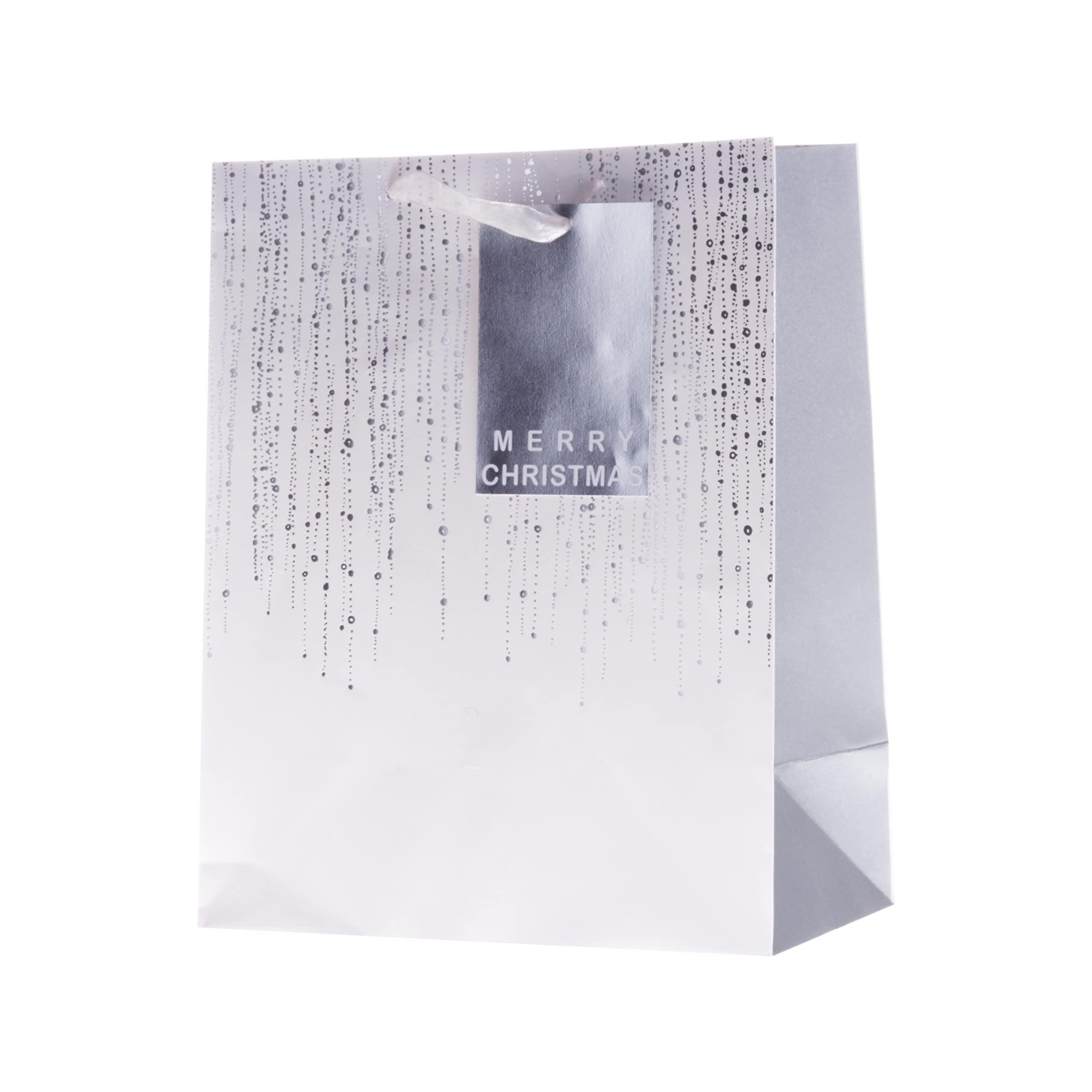 Hallmark Hallmark Gift Bags, Gift Bags for Presents, Pack of 3, Festive Designs, Christmas, Silver, Gold