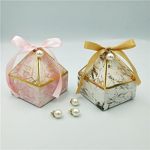 HMLTD Christmas Gifts Boxes Surprise Gift Box Gift Box Wedding Supplies Party Candy Box Baby Shower Paper Chocolate Boxes New Prismatic Creative Bronzing Packaging Boxes Gift Boxes for Presents, Shirt, Robe