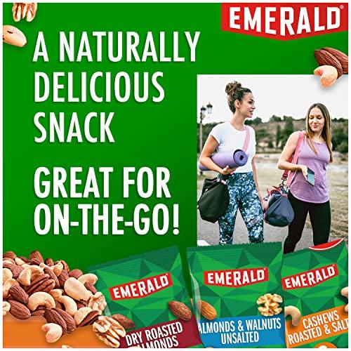 Emerald Emerald Nuts Mixed Nuts Variety Pack 18ct (1-Pack) , 100-Calorie Individual Packs , Features Dry Roasted Almonds, Natural Almonds & Walnuts, and Roasted & Salted Cashews