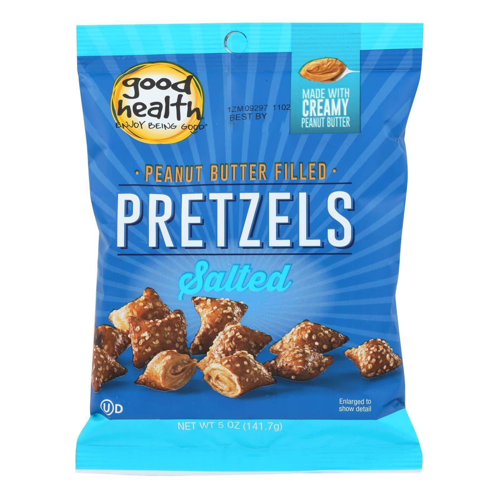 Good Health Peanut Butter Pretzels Salted 5 Ounces (Case of 12)