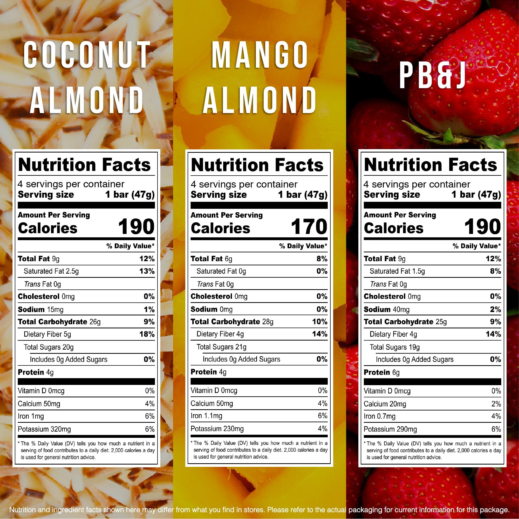 jonesbar JONESBAR Fruit Lovers (12 Count (Pack of 1)), USDA Organic Fruit & Nut Bar, Non-GMO, Kosher, Vegan, Gluten Free, Simple Snack Bar
