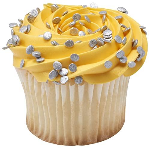 DecoPac DECOPAC Confetti Silver Quins Sprinkles, 1.21 lb