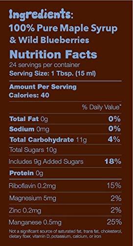 Tree Juice Maple Syrup Tree Juice Blueberry Maple Syrup | 100% Pure Grade A Maple Syrup | All Natural, Non GMO, Vegan, Gluten Free, Vegetarian, Paleo | 12 Ounce Bottle