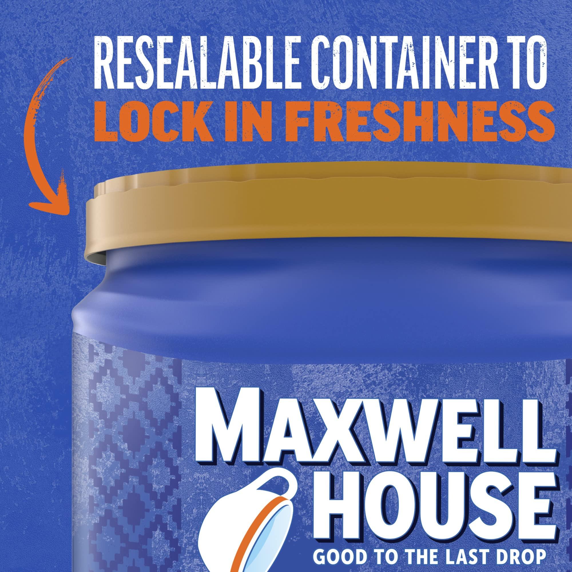 MAXWELL HOUSE Maxwell House Medium Roast 100% Colombian Ground Coffee, 24.5 oz. Canister