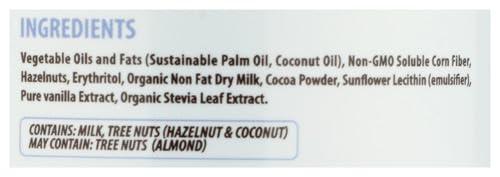 Nutilight Nutilight No Sugar Added Hazelnut Spread with Cocoa and Milk, Keto and Diabetic Friendly, Non-GMO, Gluten-Free, and Soy-Free, 11 Oz (Pack of 1)
